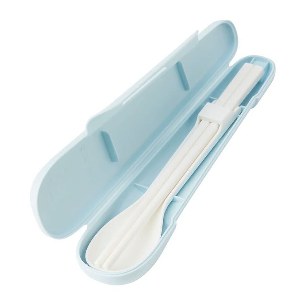 IKEA MIDDAGSGÄST Chopsticks & Spoon Set With Case, Blue